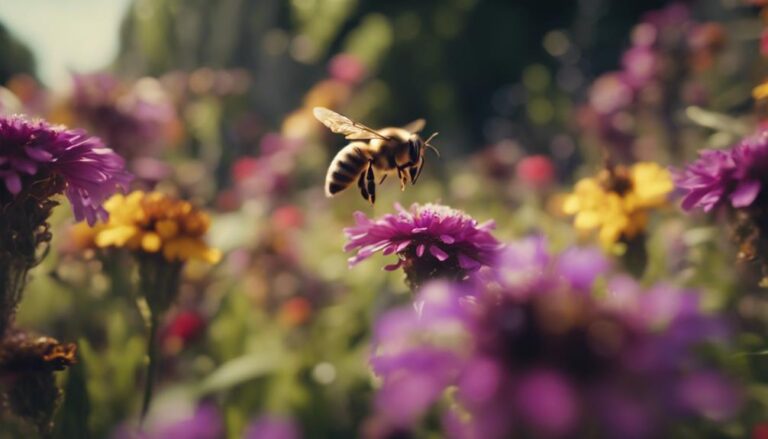 bees collecting nectar creatively