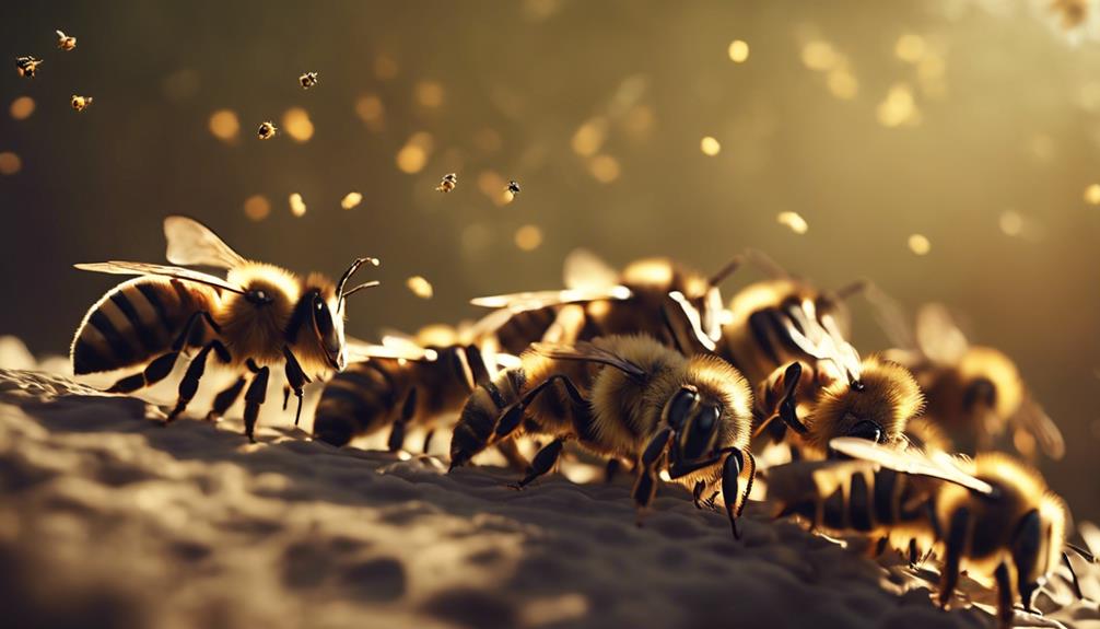 bees exhibit aggressive behavior