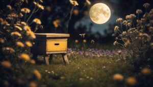 bees sleep in flowers