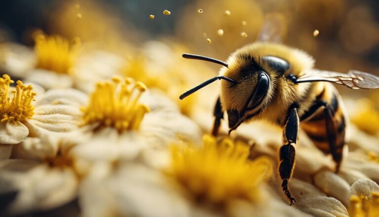 collecting pollen on legs